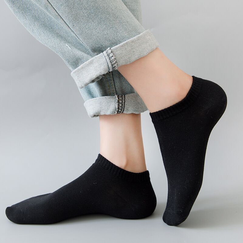 10 paar zwarte en witte onzich - Ankle Sock Low Cut recensie en prijs