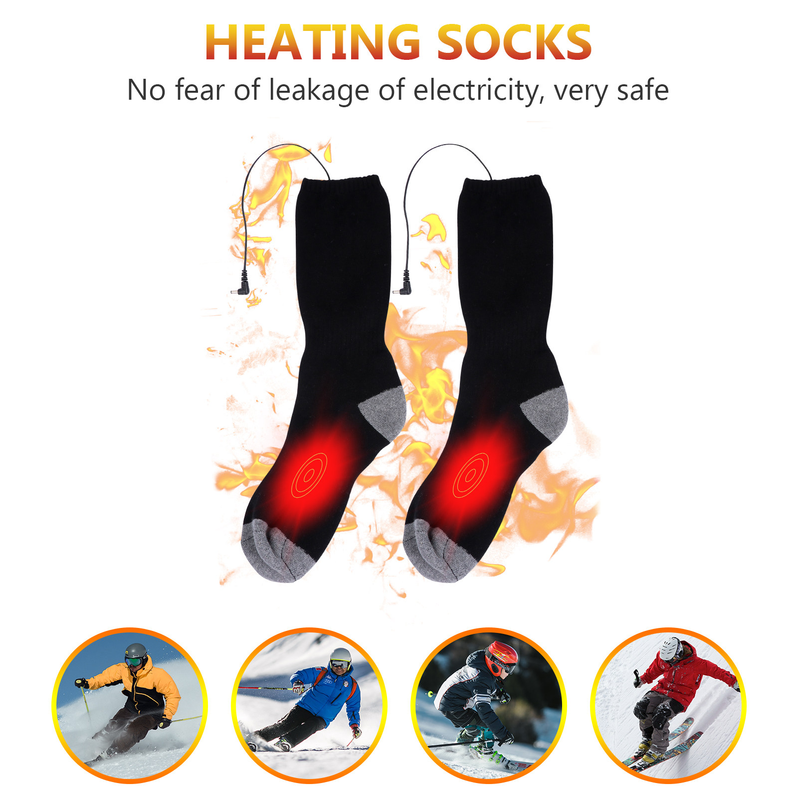 1Set Verwarmde Sokken USB Elek - Thermal Sock Winter recensie en prijs