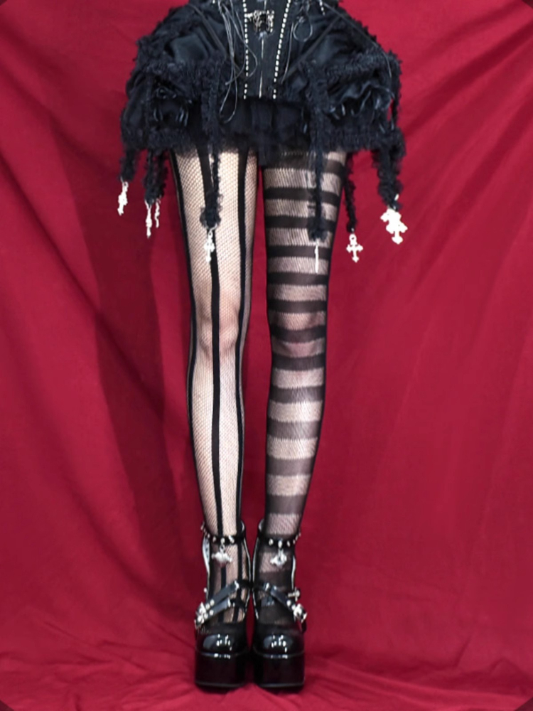 Vintage Gothic Dark Punk Stijl - Fishnet Stocking Women recensie en prijs